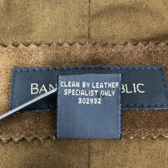 Banana Republic Men Leather Vest Suit Jacket - Picture 5 of 5